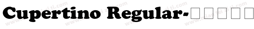 Cupertino Regular字体转换